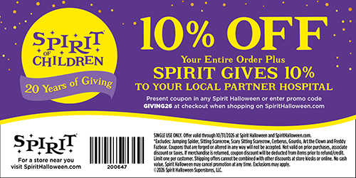Spirit Halloween coupon