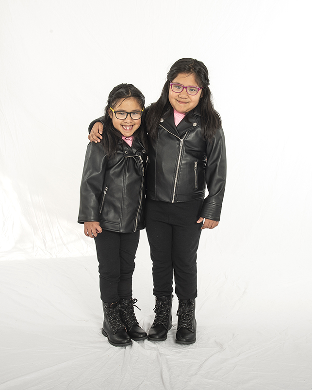 Patient Lesley and her sister