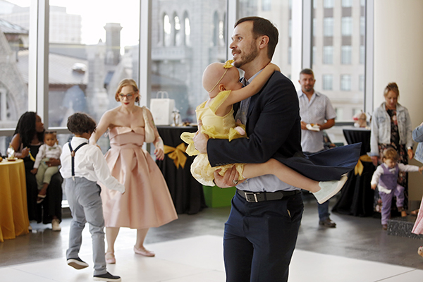 Parents dance with their kids at CHoR prom