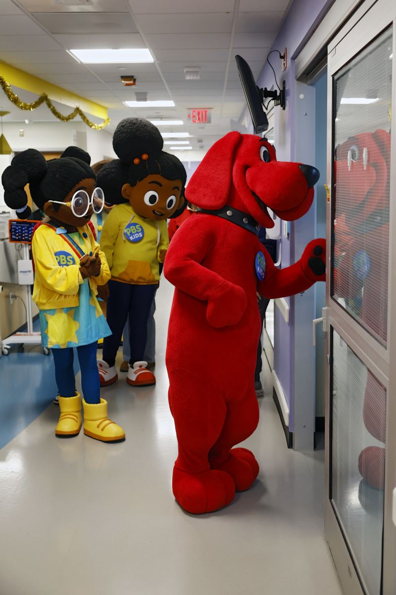 PBS Kids characters visits patients at CHoR