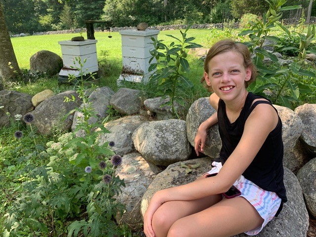 Oncology patient Becca smiling outside