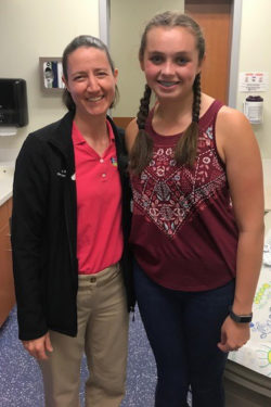 Dr. Kuester and Emily