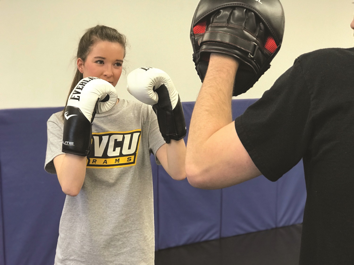Erica Cooper began taking kickboxing classes three years after being diagnosed with a rare kidney disease.