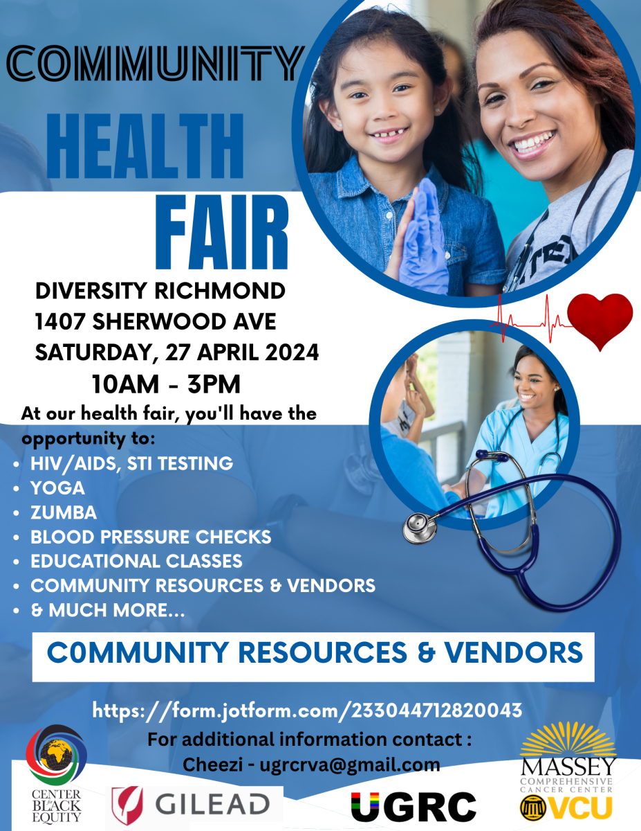 Community health fair flyer