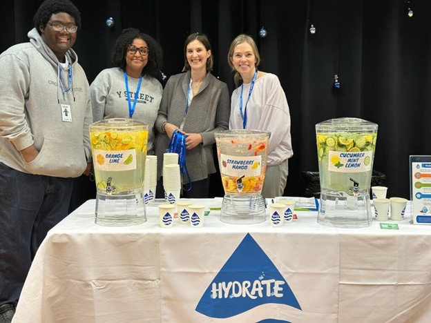 Leaders offering fruit flavored water