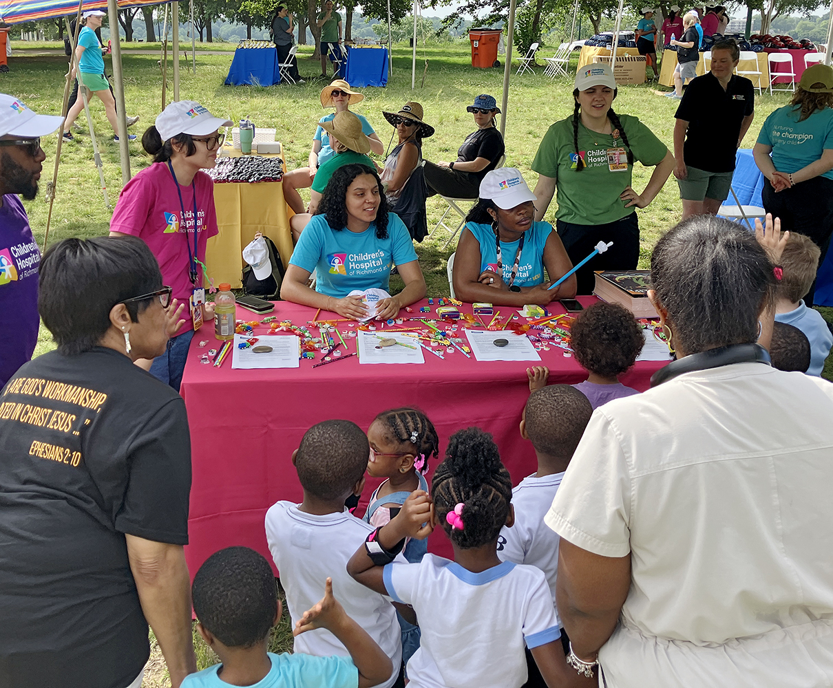 CHoR volunteers teach kids about stranger danger at safety fair