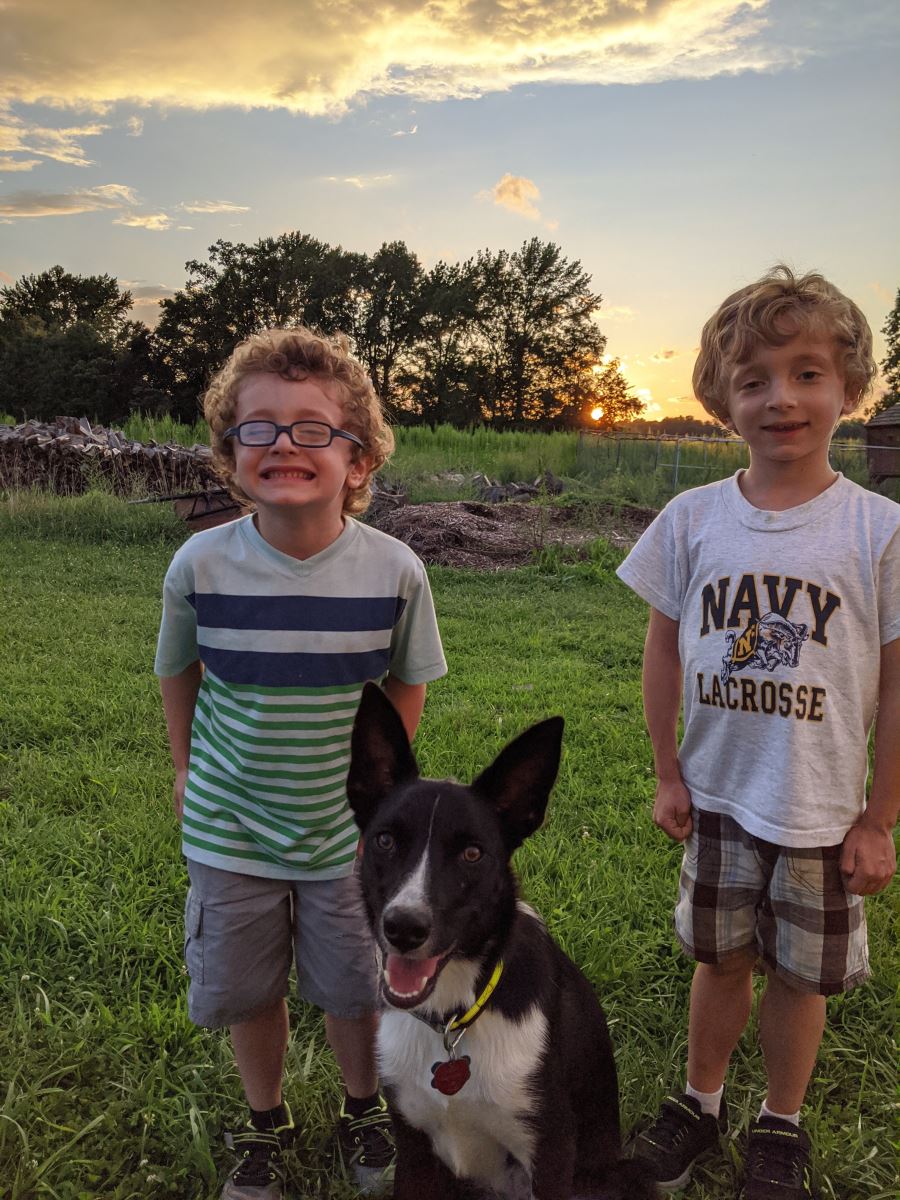 Mikey, DMD patient with brother