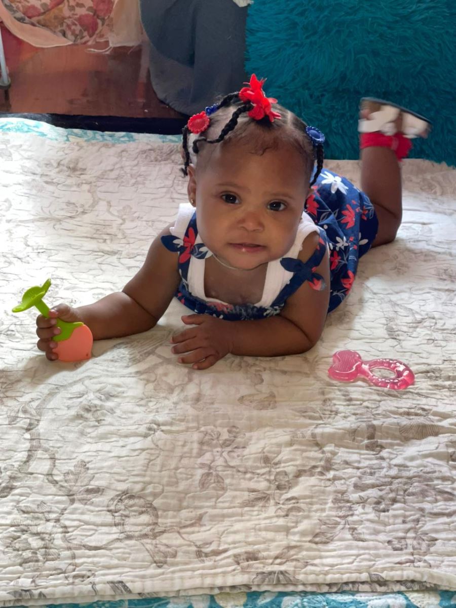 Kahlea back home in St. Lucia after heart surgery at CHoR