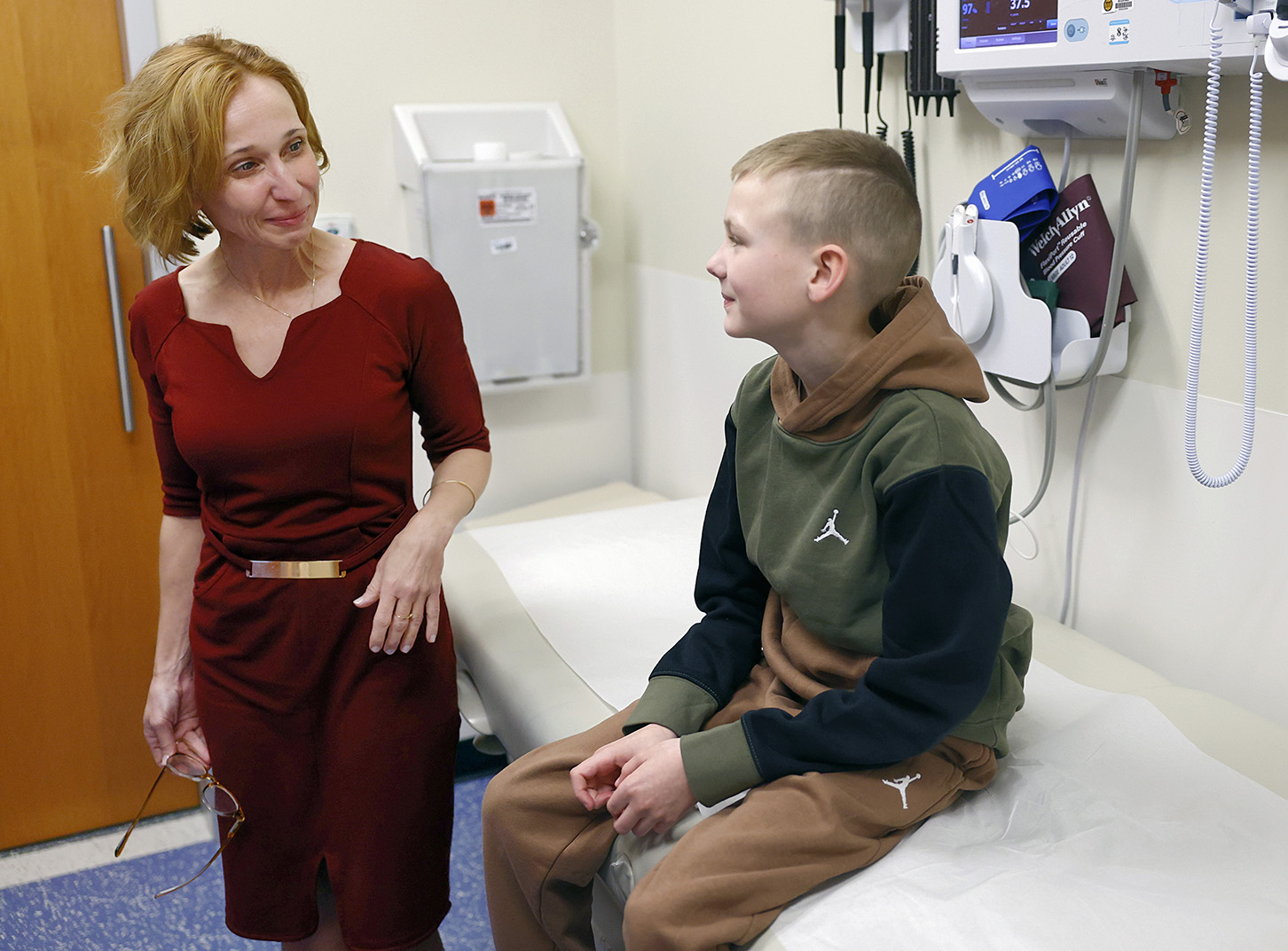 Keegan Bowles with his CHoR gastroenterologist Dr. Flora Szabo