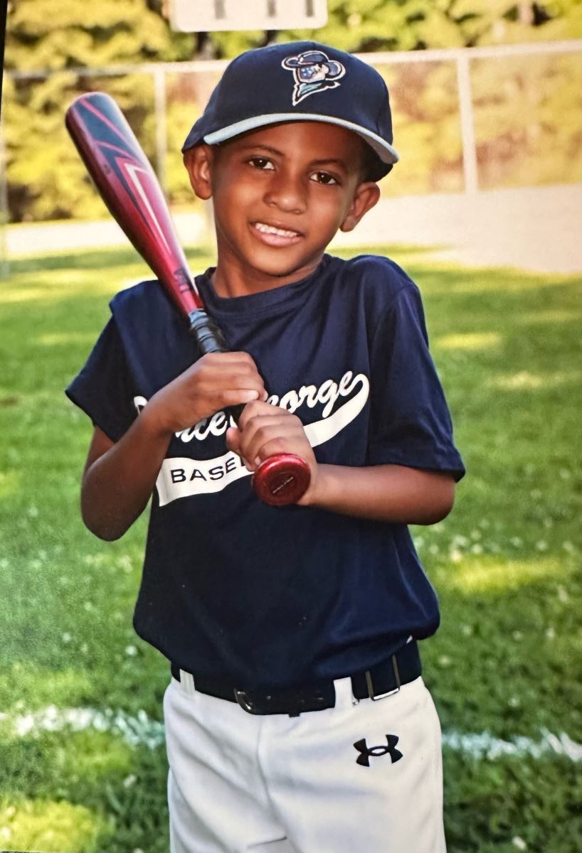 CHoR calendar kid Kevin Allen in his baseball uniform