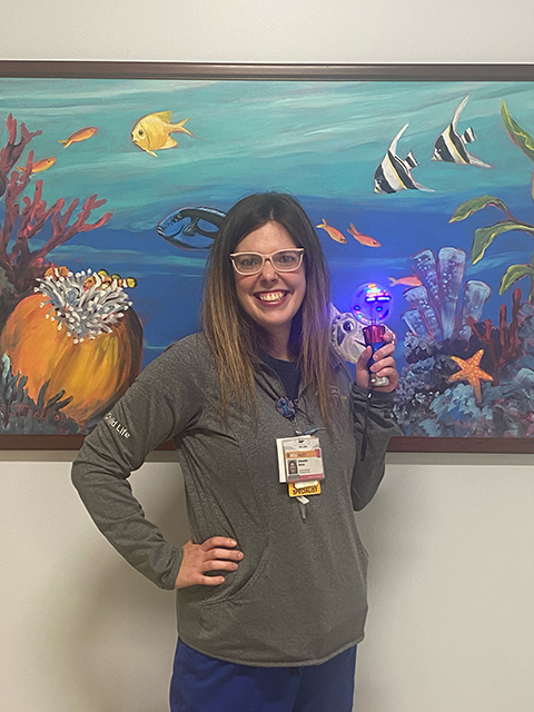 CHoR child life specialist Meredith Burns