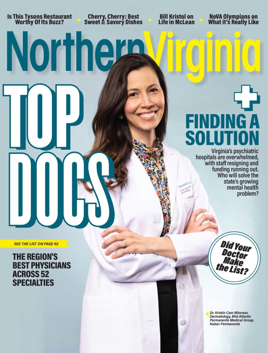 Cover of Northern Virginia magazine top doctors issue