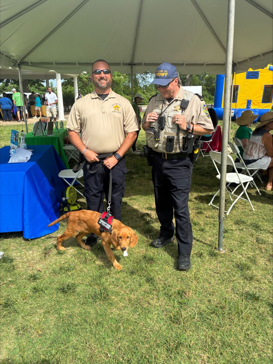 New Kent Sheriff's Office was accompanied by Nala, the four-legged member of their department