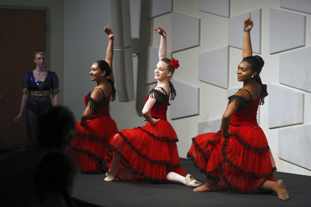 Ballet performance in the Children's Tower performance space