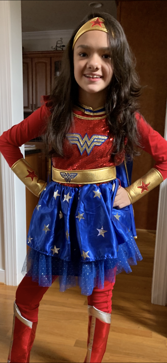 CHoR patient Tatiana dressed as Wonder Woman