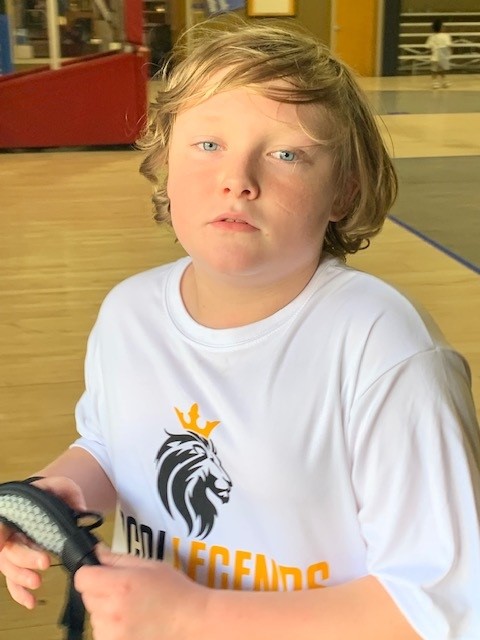 CHoR patient Jaxon on the basketball court