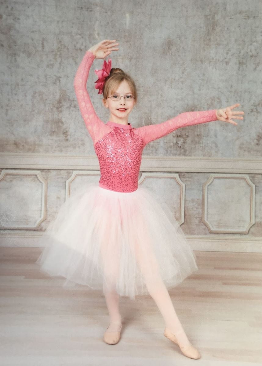 Nine-year-old Emma has been dancing since she was two years old.